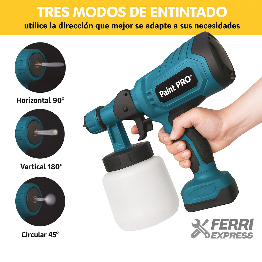 Pistola De Pintura Inalámbrica 2 Bateria