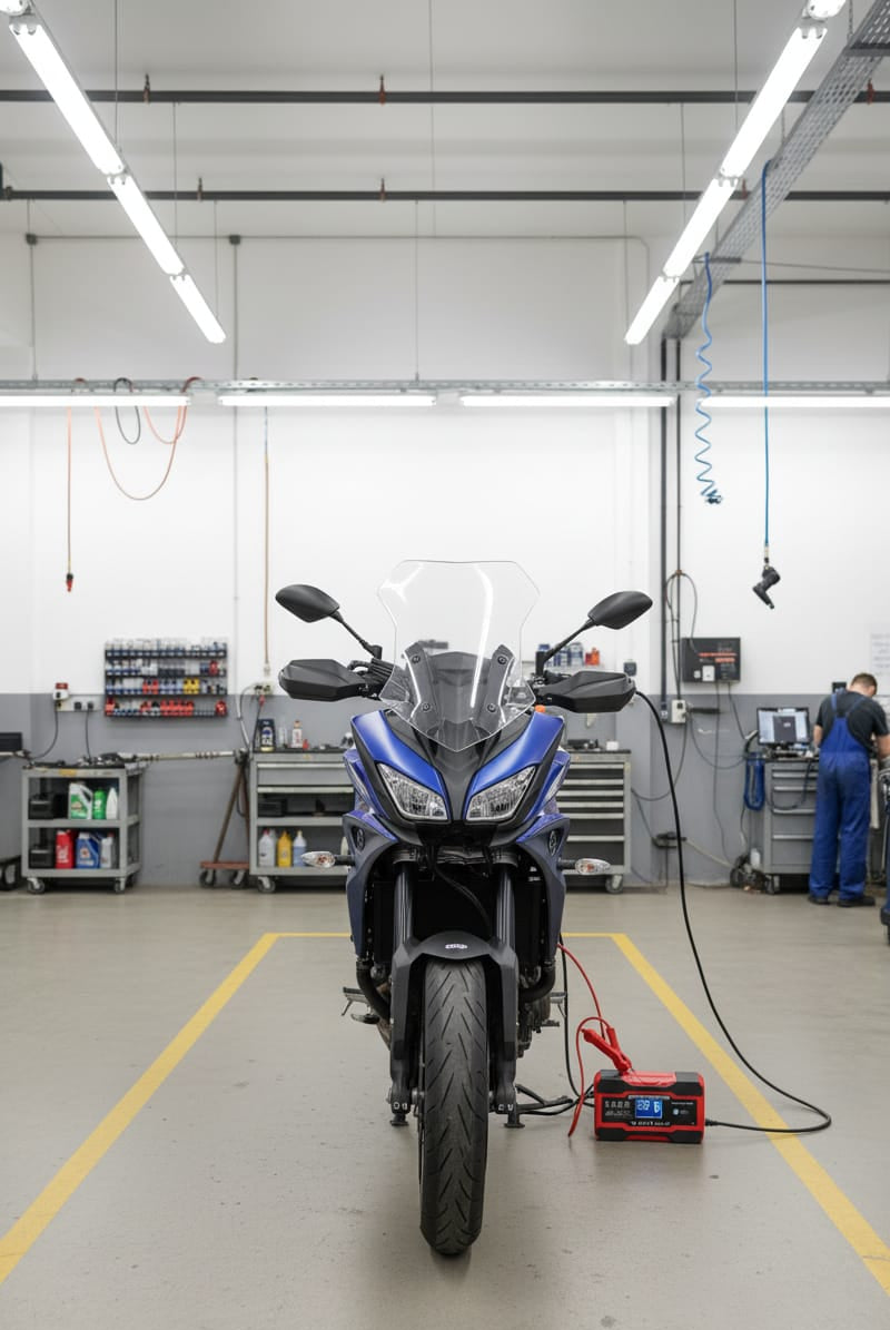 Cargador Bateria Carro Moto 12v Pantalla